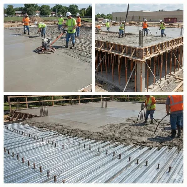 Coulage de dalles, chapes et fondations