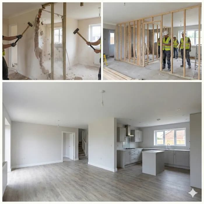 Démolition et redistribution