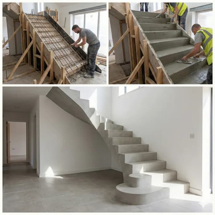 Création d'escaliers maçonnés