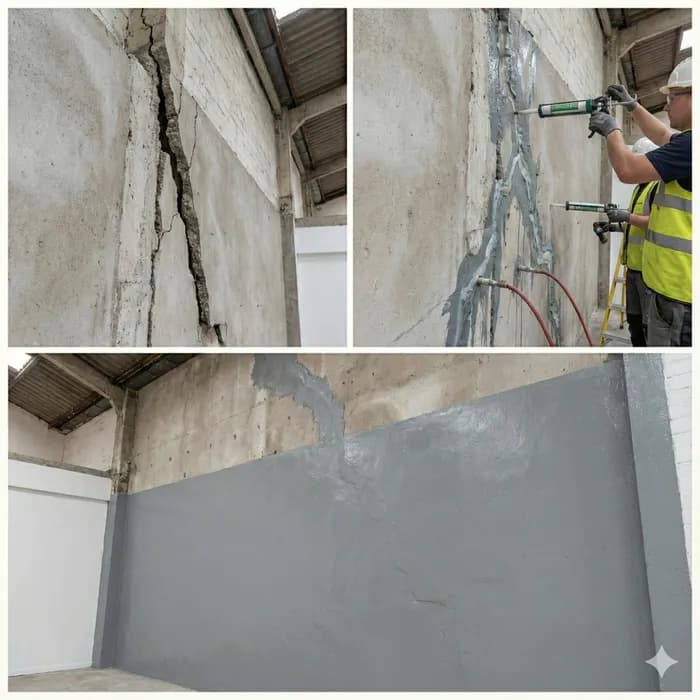 Réparation de fissures structurelles