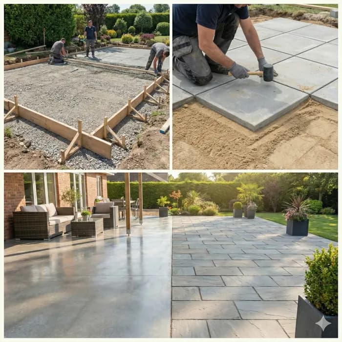 Terrasses en béton ou dalles